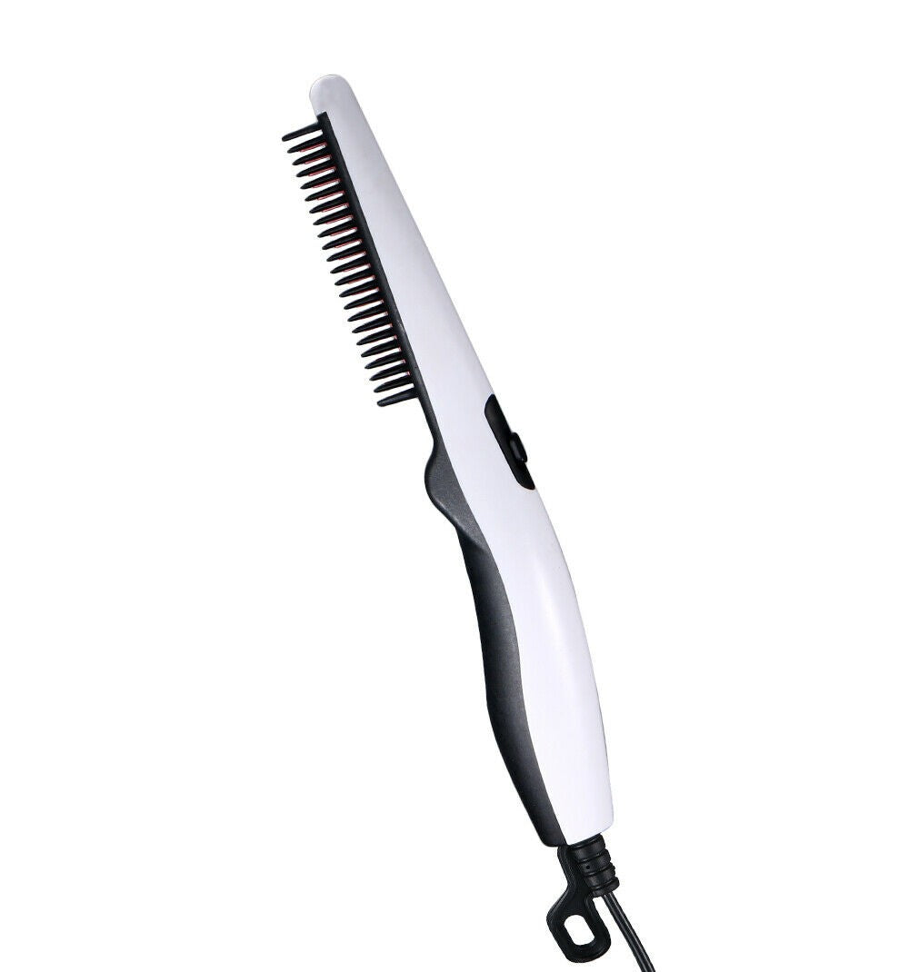Negative Ion Hair Straightener Styling Comb Hot Comb Press Beard Brush For Men